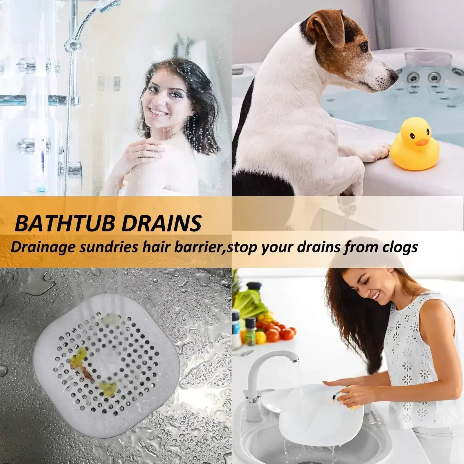 Plug Stopper Kitchen Sewer Silicone Bathroom Floor Bathtub WaterFilter Home Accessories shower drain hair catcher sink strainer