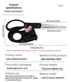 2026 Sewing Laser Guided Scissors DIY Positioning Fabric Sewing Cut for Home Crafts Wrapping Gifts Straight Fast Scissor Shear