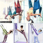 A Universal Yoga Stretching Strap with Door Anchor, Polyester Fitness Strap, Leg Stretch, Backbend Assisted Dance, Ballet