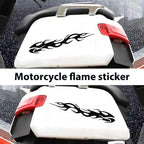 1 Pair Reflective Flame Motorcycle Stickers, Waterproof Self-Adhesive Decals For Trucks Cars, Outdoor Safety Vehicle Decals