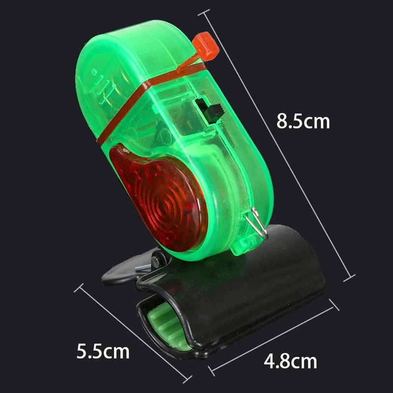 1PC Fish Bite Alarm High Sensitive Fishing Alarm Sound Bell LED Light Indicator Clip-on Fishing Rod Buzzer Fish Accessories