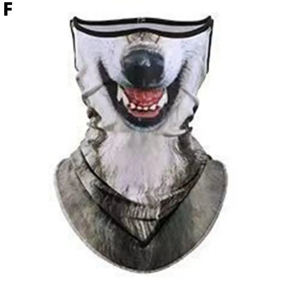3D Cute Animal Balaclava Motorcycle Motocross Ski Snowboard Hat Helmet Liner Cat Dog Biker Neck Warmer Face Cap Cycling Headgear