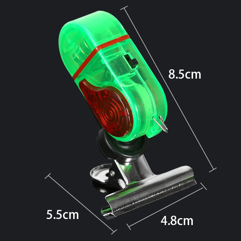1PC Fish Bite Alarm High Sensitive Fishing Alarm Sound Bell LED Light Indicator Clip-on Fishing Rod Buzzer Fish Accessories