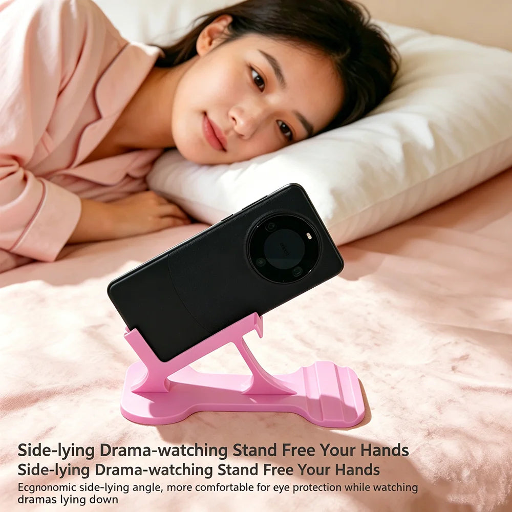 Bed Lazy Phone Stand for Side Lying, Stable Ergonomic Phone Holder for Hands-Free Viewing, Perfect for Bedtime Entertainment