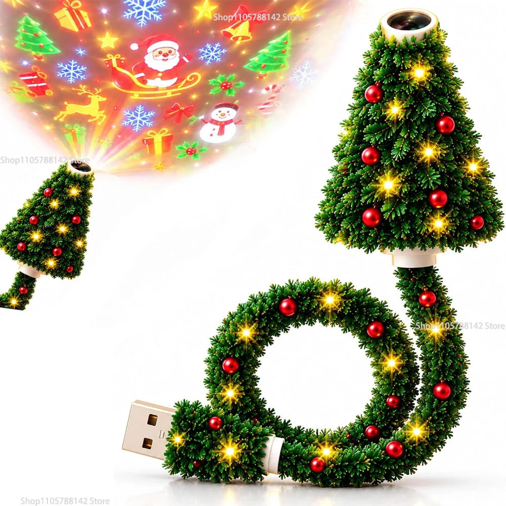 Christmas Tree Design Plug in Night Light Ceiling Projector Indoor, for Room Decor DIY Holiday Party Xmas Gifts मुख्य तस्बिर