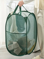 Foldable Dirty Laundry Basket, Open-Top Laundry Hamper, Foldable Storage Basket, Household Laundry Storage Bin, Home Organization and Storage Supplies