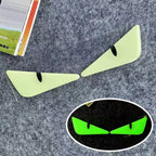 Luminous Devil Eye Sticker Pair Car Motorcycle Electric Vehicle Reflective Decal Drip Glue Waterproof Styling Night Glow