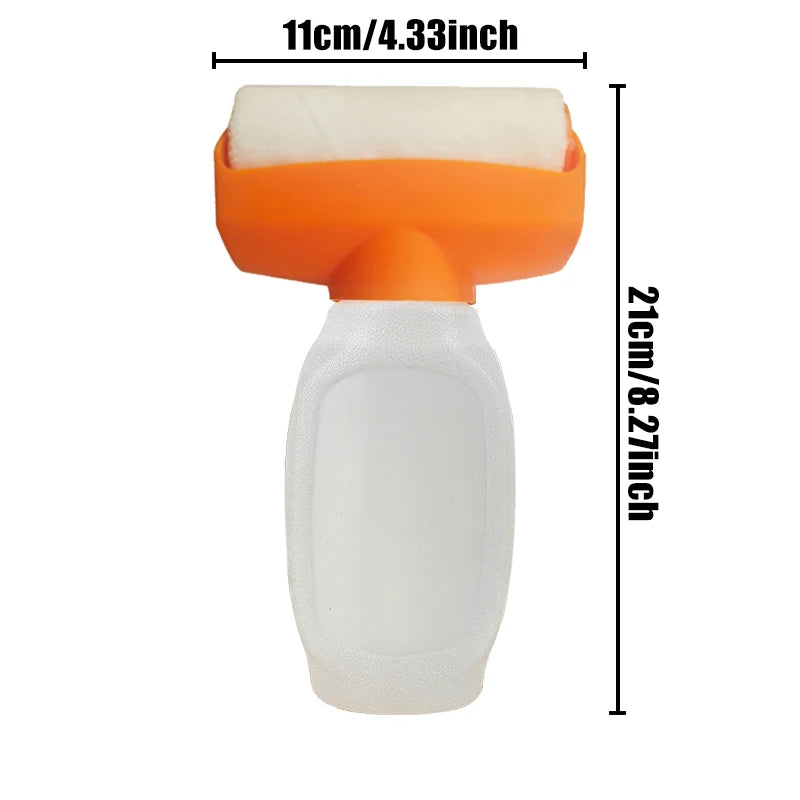 Reusable putty paste roller brush, wall repair and renovation tool, refillable container, roller brush included, without putty p