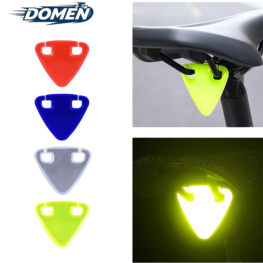 Bicycle Reflector Road Bicycle Hanging Reflector Ultralight TPU MTB Reflective Triangle Warning Board Bikes Accessories