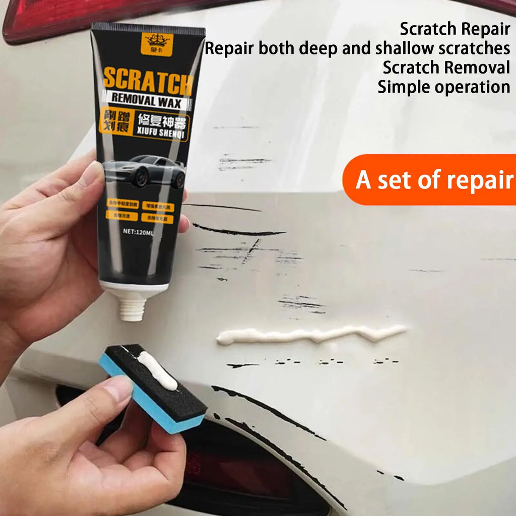 Car paint scratch remover and repair wax 120ml Remove Surfaces Scratches Repair Wax with Sponge Deep Scratch Repair Agent