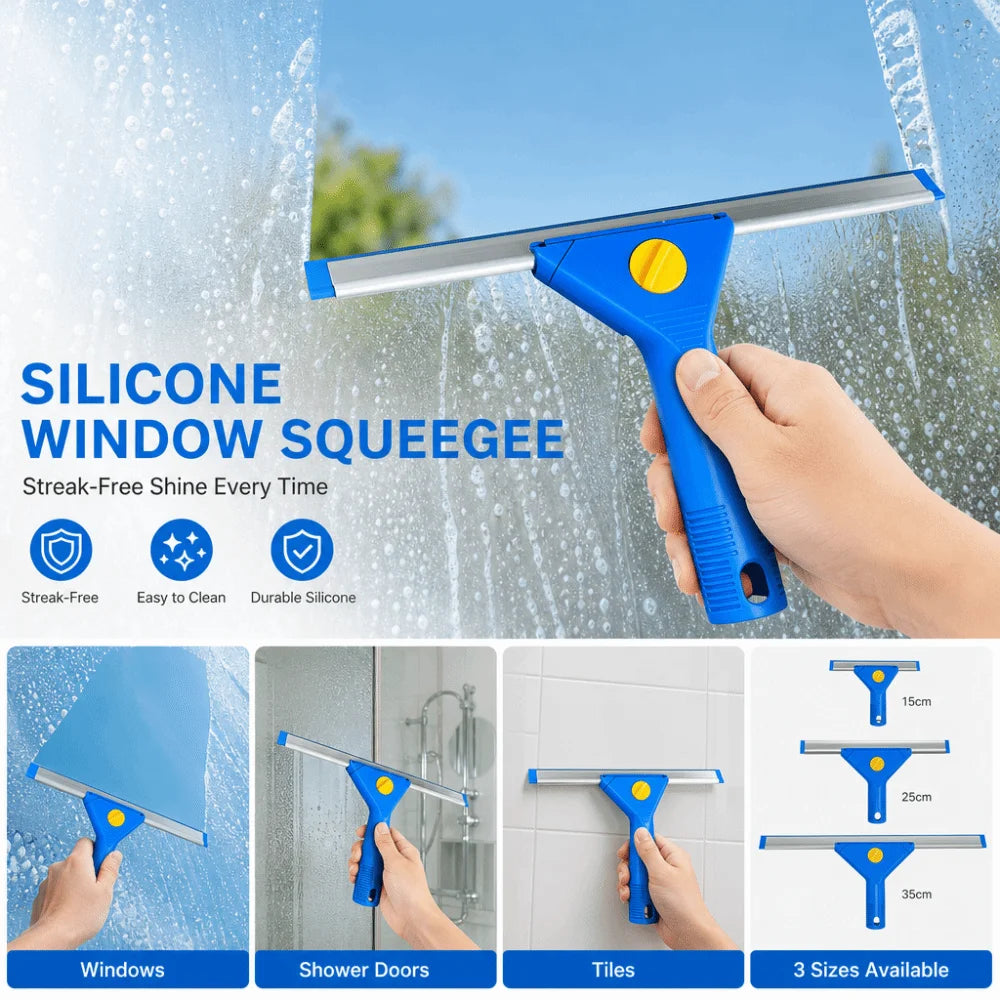 Durable Silicone Window Squeegee Multi-Purpose Streak-Free Cleaning Scraper Clean Tool Glass Wiper for Car मुख्य तस्बिर