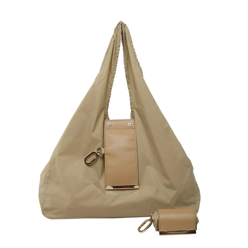 Keychain Storage Bag Foldable Reusable Mini Tote Bag Lightweight Eco-Friendly Foldable Shopping Bag Large Capacity Key Ring Expandable Reusable Bag
