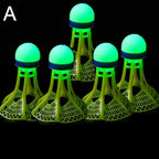 Glow-in-the-Dark LED Badminton Shuttlecocks (1/2/5 Packs): Windproof Design for Practice & Nighttime Play