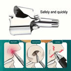 Portable Stainless Steel Nose Ear Hair Trimmer Waterproof Washable Painless Hair Clipper Required With Matching Cleaning Brush