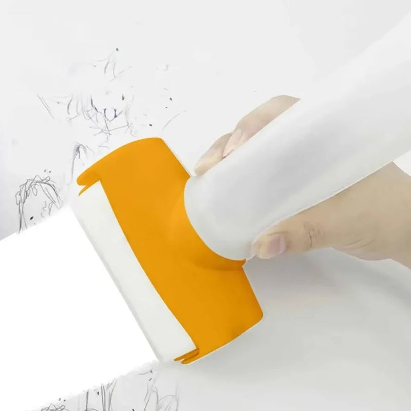 Reusable putty paste roller brush, wall repair and renovation tool, refillable container, roller brush included, without putty p