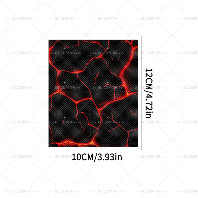 2PCS Crack Motorcycle Grip Stickers Diamond Pattern Waterproof Anti Slip Stickers for Modified Electric Bicycles and Scooters
