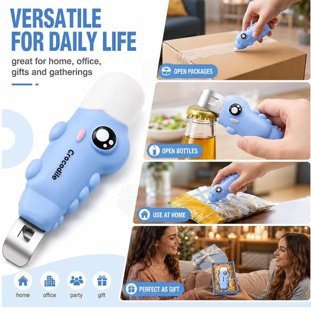 Mini Crocodile Design Bottle Opener for 10ml Oral Liquid Vial Cap Removal Laboratory Pocket Handy Tool