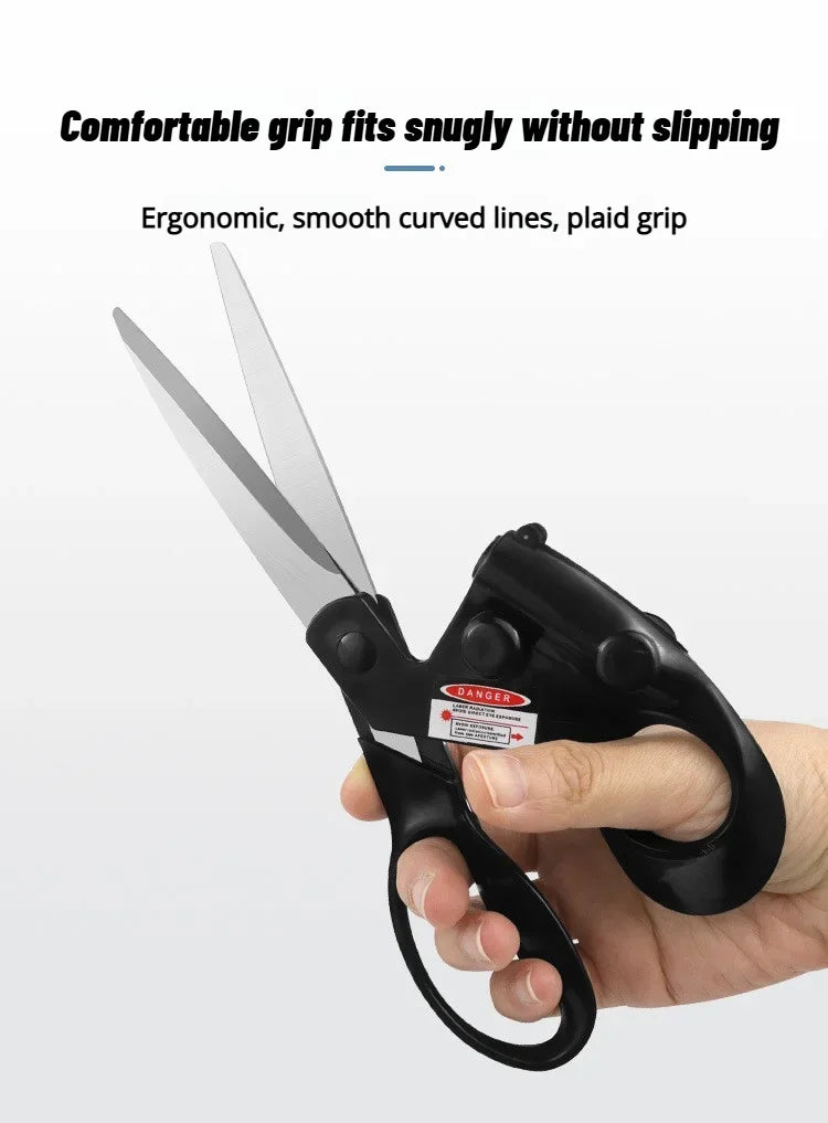2026 Sewing Laser Guided Scissors DIY Positioning Fabric Sewing Cut for Home Crafts Wrapping Gifts Straight Fast Scissor Shear