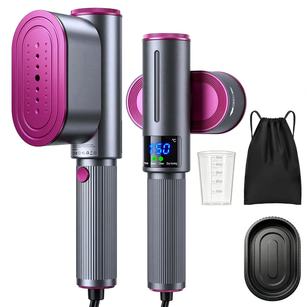 Handheld Steam Iron Garment Steamer Portable Mini for Clothes Fast Heating Travel Garment Fabric Press Machine with Home