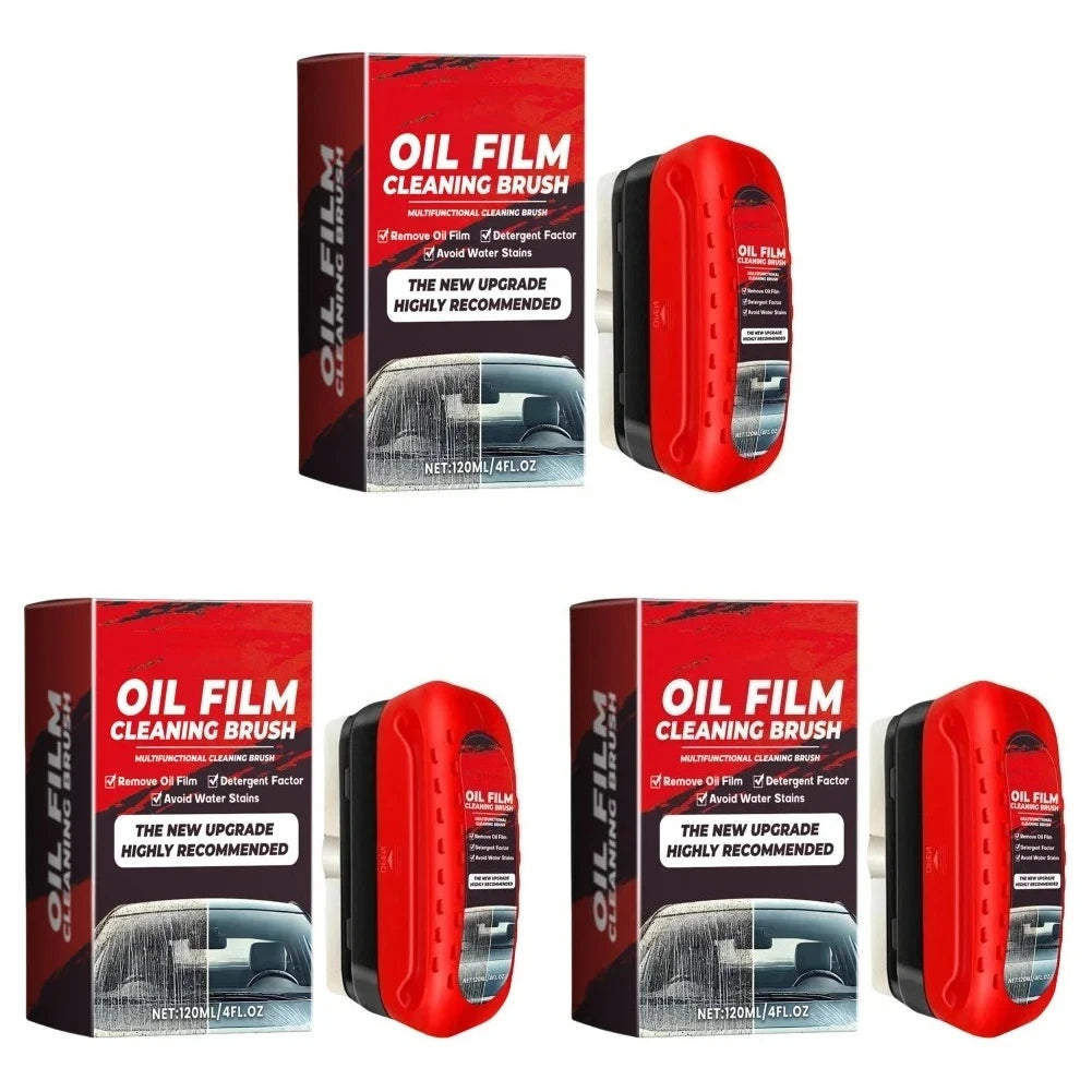 1pcs Oil Film Cleaning Brush,Glass Wipe Board Cleanin Brush Portable Effective Oil Film Cleaning Tool for Car Windshield