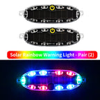 1PC Solar Car Warning Light Adhesive Automotive Warning Lights LED Flashing Light For Vehicles Solar Car Night Lights For Cars