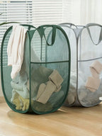 Foldable Dirty Laundry Basket, Open-Top Laundry Hamper, Foldable Storage Basket, Household Laundry Storage Bin, Home Organization and Storage Supplies