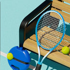 Heavy Duty Tennis Training Aids Base With Elastic Rope Ball Practice Self-Duty Rebound Tennis Trainer Partner Sparring Device
