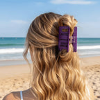 Novelty Caution Sign Hair Claw Clip Warning Message Thick Hairs Design Overstimulated Hair Clip Sensory Input Safety Awareness