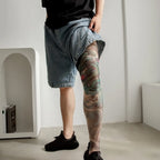Snake Japanese Style Full Leg Tattoo Socks Breathable Elastic Fake Tattoo Socking Seamless UV Protection Sun-proof Socks Driving