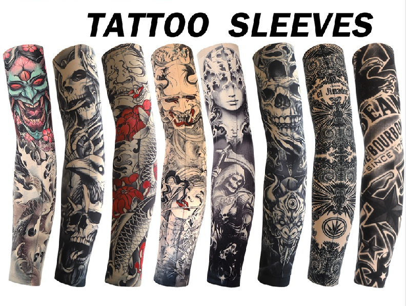 Tattoo Sleeves Unisex Summer Cycling Sun Protection Arm Covers Beach Driving Fishing Breathable Nightclub Elastic Sleeves मुख्य तस्बिर