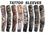Tattoo Sleeves Unisex Summer Cycling Sun Protection Arm Covers Beach Driving Fishing Breathable Nightclub Elastic Sleeves